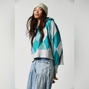 FREE PEOPLE LUCY HALF ZIP PULLOVER SMALL NWOT